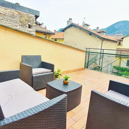 King Como Lake Center 9 Posti Letto- Grande Terrazza - 2 Bagni Privati Exterior photo